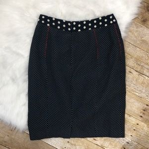 Anthropologie Skirts - BARASCHI Anthropologie Polka Dot Pencil Skirt Anthropologie Skirts - BARASCHI Anthropologie Polka Dot Pencil Skirt